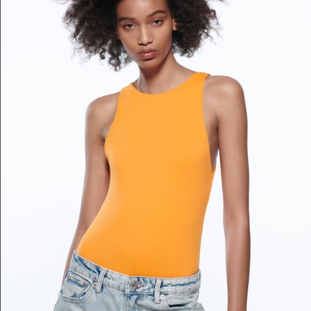ORANGE BODYSUIT ZARA | new with tags